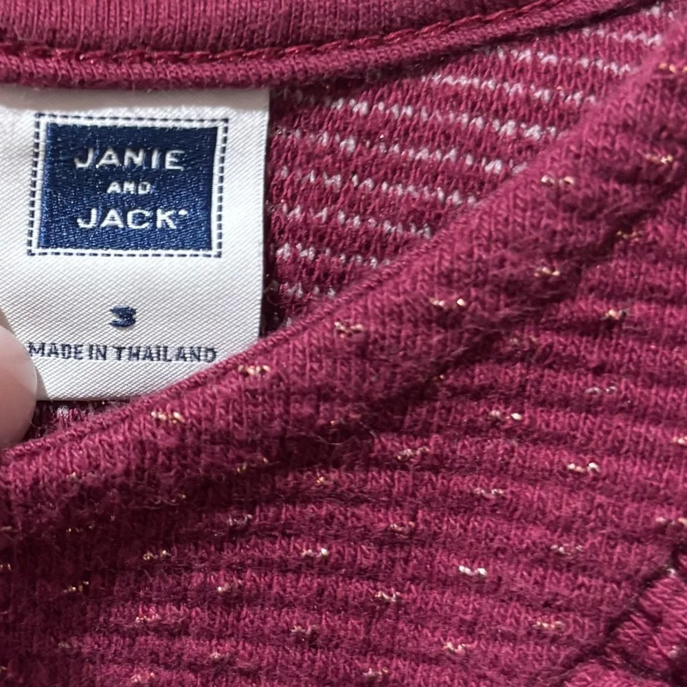 Janie and Jack Burgundy Dress